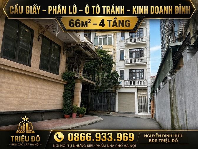 CẦU GIẤY – PHÂN LÔ – Ô TÔ TRÁNH – KINH DOANH -66M GIÁ HỢP LÝ