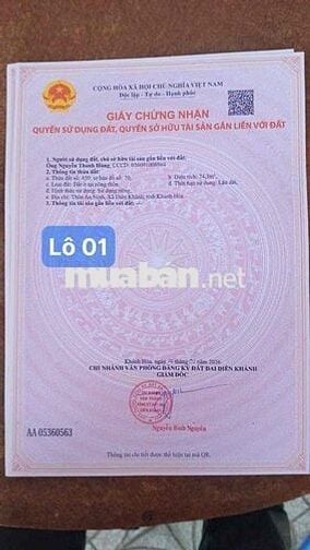 CHỈ 820 TRIỆU ĐẤT DIÊN AN, DIÊN KHÁNH CÁCH NHA TRANG 9km