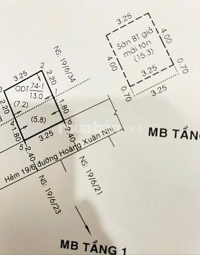 (🌹hh 40tr) Nhà 2 lầu ngay ngã tư Lạc Long Quân Âu Cơ