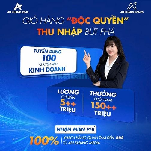 Tuyển dụng chuyên viên kinh doanh Bất động sản dự án