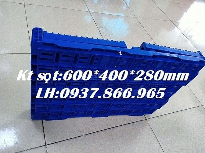 Khay gấp gọn, thùng nhựa gập, sọt gấp gọn tại Hà Nội