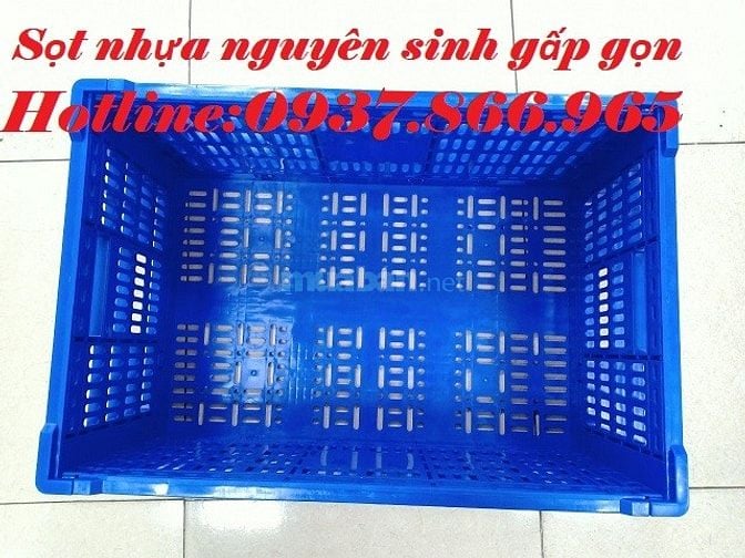 Khay gấp gọn, thùng nhựa gập, sọt gấp gọn tại Hà Nội