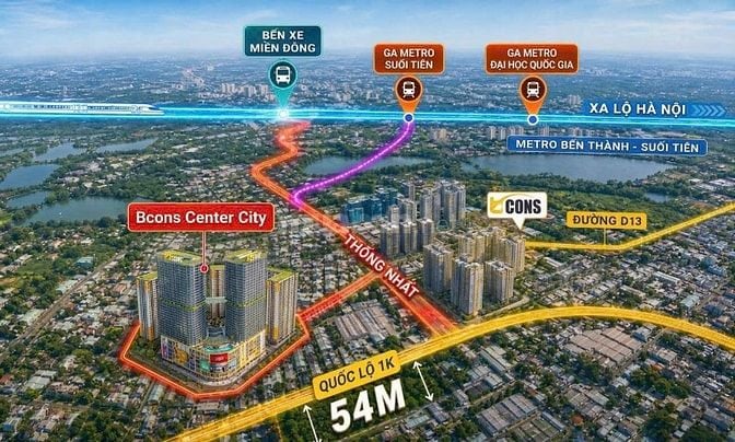 Suất nội bộ, căn nội khu shophouse vip TOP 1 Bcons Center City giá gốc