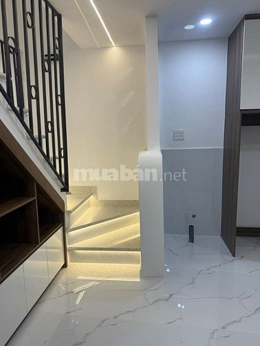 Nhà 4 x 10,5 nở hậu 4,3 đúc 1 trệt 1 lầu đường Quang Trung p10 gò vấp 