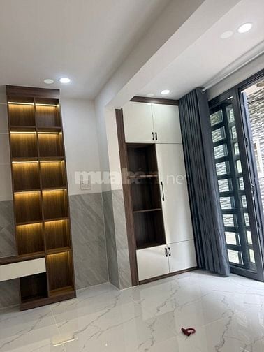 Nhà 4 x 10,5 nở hậu 4,3 đúc 1 trệt 1 lầu đường Quang Trung p10 gò vấp 