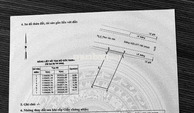 ĐẤT 6m X 15m-Đường 12m Ra Phan Văn Hớn 100m- Chợ Bà Điểm 800m