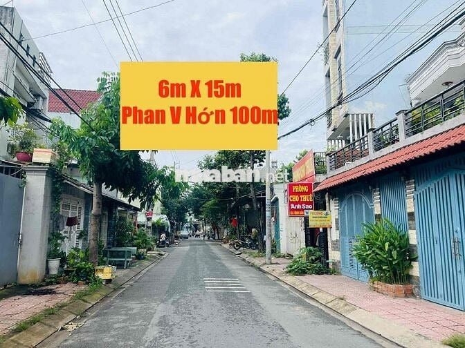 ĐẤT 6m X 15m-Đường 12m Ra Phan Văn Hớn 100m- Chợ Bà Điểm 800m