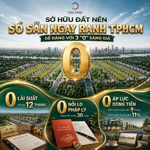 Bán đất nền full thổ cư, SHR, chính sách thanh toán linh hoạt