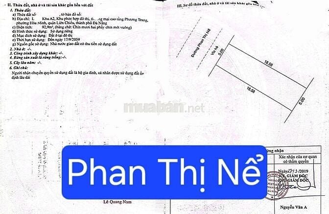 💥BÁN ĐẤT MẶT TIỀN PHAN THỊ NỂ - THÔNG BIỂN - GIÁ ĐẦU TƯ