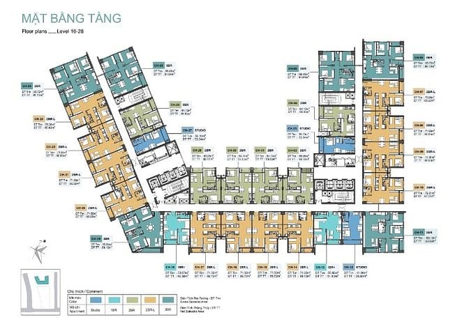 Ra mắt dự án căn hộ Mangala Complex Bắc Giang 2 phòng ngủ 2WC 