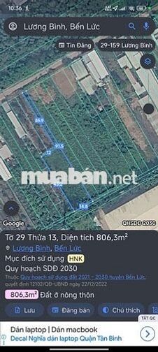 Bán 2634m2 đất xã Lương Bình -1828m2 thổ cư , làm nhà trọ, kho xưởng.