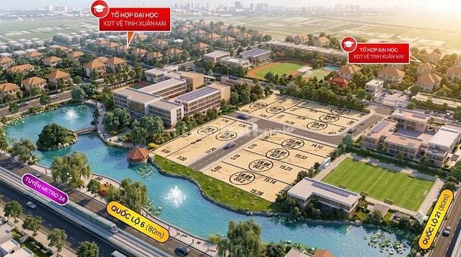 Hơn 1 Tỷ 6,ngay Ngã Tư XUÂN MAI, đường ô tô tránh, sổ đỏ thổ cư