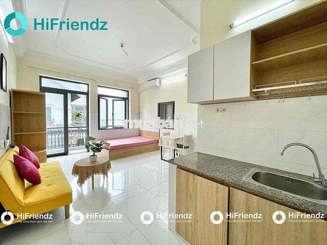 STUDIO BAN CÔNG FULL NỘI THẤT NGAY NHÀ GA T3 - Hoàng Hoa Thám