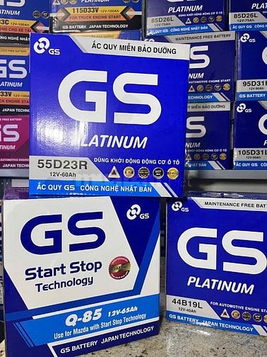 ẮC QUY GS Q85 CHÍNH HÃNG – CHUYÊN DÀNH CHO XE MAZDA i-STOP 
