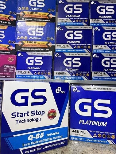 ẮC QUY GS Q85 CHÍNH HÃNG – CHUYÊN DÀNH CHO XE MAZDA i-STOP 