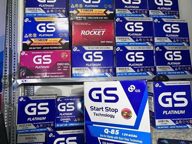 ẮC QUY GS Q85 CHÍNH HÃNG – CHUYÊN DÀNH CHO XE MAZDA i-STOP 