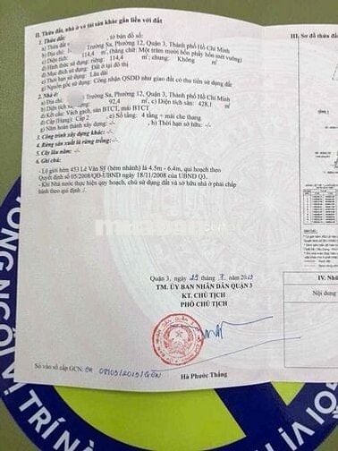 Cần bán nhà CHDV Hẻm Oto Trường Sa, Q3 (DT hơn 92m2). Giá chốt 7Tỷ690