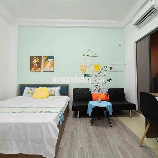Cho thuê cc mini dạng 1 phòng ngủ, máy giặt riêng mặt tiền gần Q1