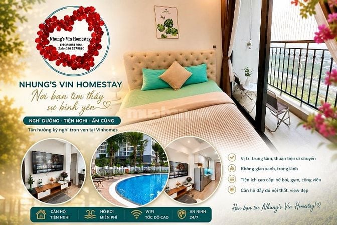 🏡 STUDIO XINH XẮN CHO THUÊ NGẮN HẠN & DÀI HẠN – VINHOMES GREEN BAY 