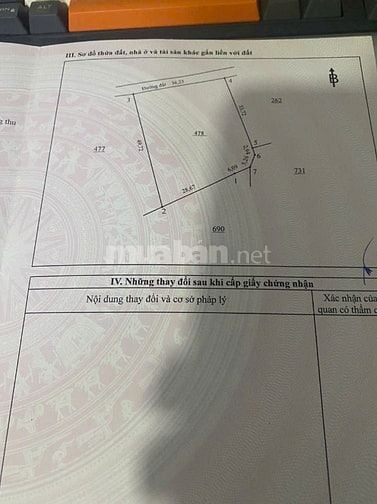 BÁN ĐẤT NỀN 4×20 – 450 TRIỆU – VỊ TRÍ VÀNG GẦN KCN & CHỢ – RA QL51