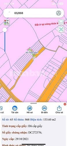 Đất Thổ Cư Ngay đường Nguyễn Hoàng, gần vành đai 4, Dân Cư đông