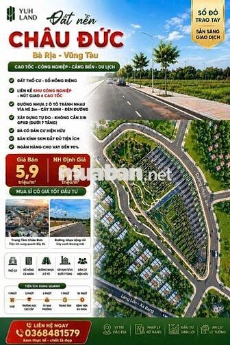 🔥 ĐẤT NỀN CHÂU ĐỨC – SỔ RIÊNG CHỈ TỪ 5,9 TRIỆU/M² 🔥