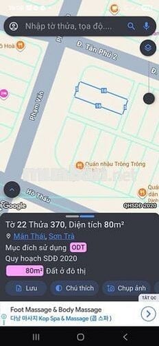 BÁN ĐẤT MT PHẠM VẤN DT 80M NGANG 5M