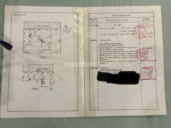 Tôi chính chủ cần bán nhà 259/29A HOÀNG VĂN THỤ, P02.Q.PHÚ NHUẬN