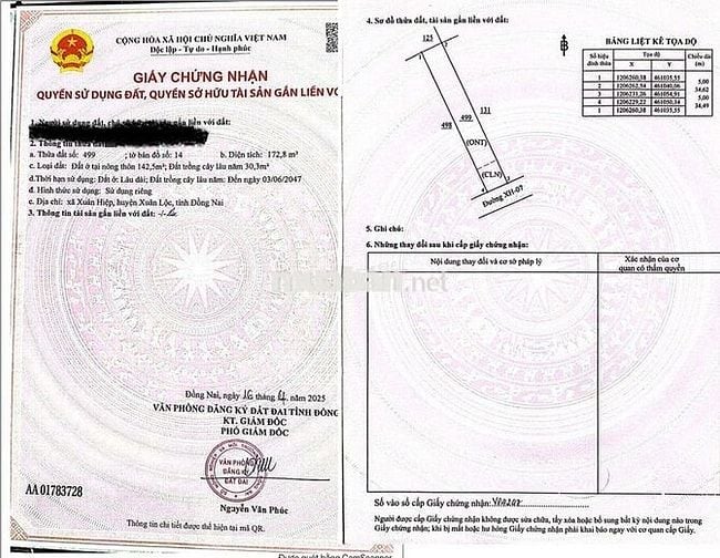 MỞ BÁN 8 NỀN ĐẸP TRUNG TÂM KHU DÂN CƯ TÂN TIẾN- PHƯỜNG XUÂN LỘC