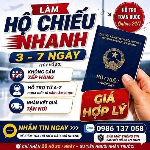 ⛔ SÁT NGÀY BAY MỚI NHỚ CHƯA CÓ HỘ CHIẾU?