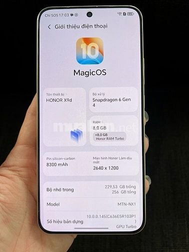Honor x9 5g đã qua sử dụng chưa sửa chữa cần pass lại