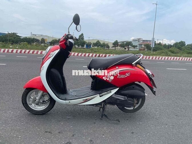 SYM Elite 50cc 2019 Đỏ trắng