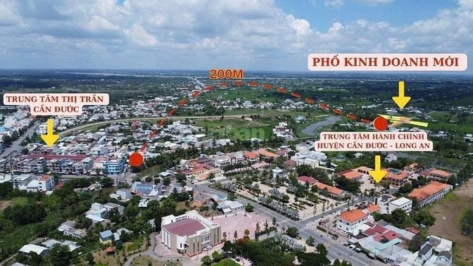 Đất Chính Chủ sổ Hồng Riêng Chỉ 650tr-Sau lưng chợ Cần Đước