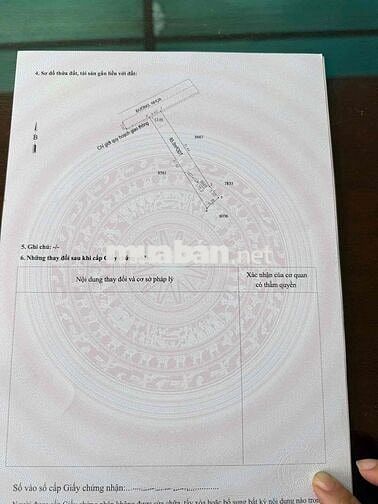 BÁN LÔ ĐẤT DT KHỦNG 175m LÀM SÂN TRƯỚC SAU NỢ HẬU GẦN SIÊU THỊ GO 5,4T
