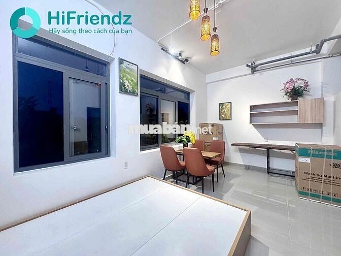 Studio mới xây full nội thất - máy giặt riêng thuận tiện đi ga Metro