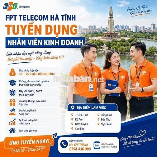 Nhân viên kinh doanh, bán hàng - FPT Hà Tĩnh