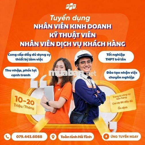 Nhân viên kinh doanh, bán hàng - FPT Hà Tĩnh