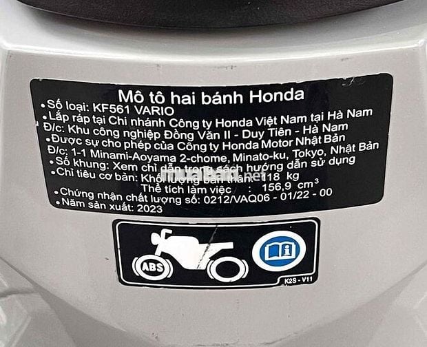 Honda Vario 160/2023 ABS Smartkey