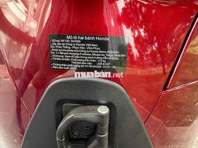 Honda SH350i dky 2022 Đỏ 5700km máy Thái