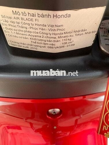 Honda Air Blade FI 2010 Đỏ 108 cm3