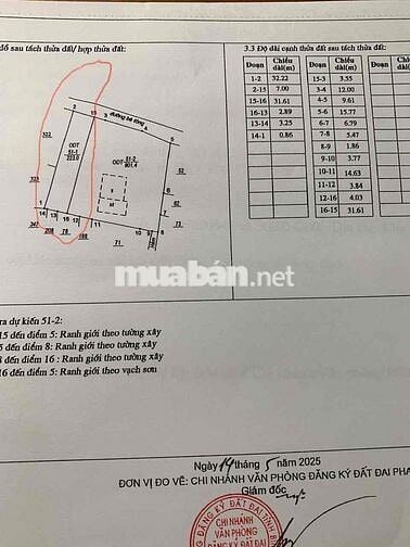 bán lô đất thổ cư 225m2 ngay ngã 3 tam biên