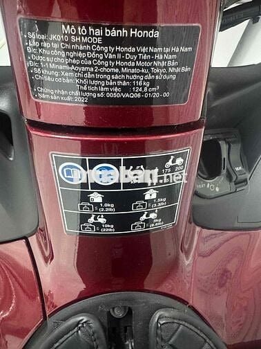 Honda SH Mode 2022 Đỏ 15000 km