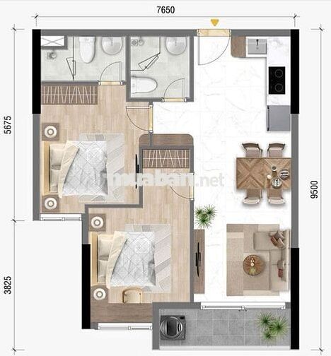 BÁN GẤP CĂN HỘ BCONS NEWSKY, 4 MẶT VIEW SÔNG SÀI GÒN, 20 PHÚT ĐẾN Q.1