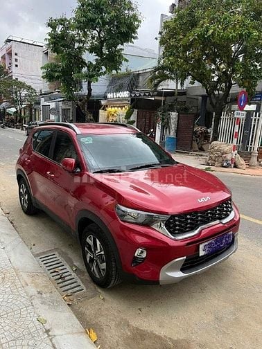KIA Sonet Deluxe 1.5 AT đời 2023, đăng ký 2024, màu đỏ, Giá 460 triệu