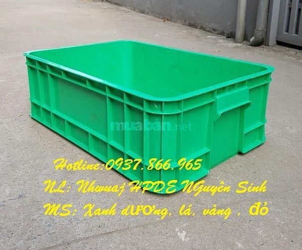 Bán buôn thùng nhựa đặc, khay nhựa cao 19 có nắp đậy, thùng bít( khay 