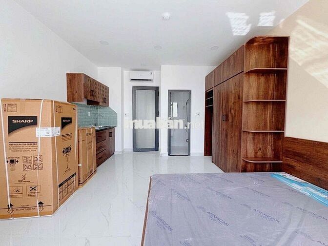 Căn hộ ban công 38m2 mới 100% ngay Nơ Trang Long gần chợ Bà Chiểu,Q1