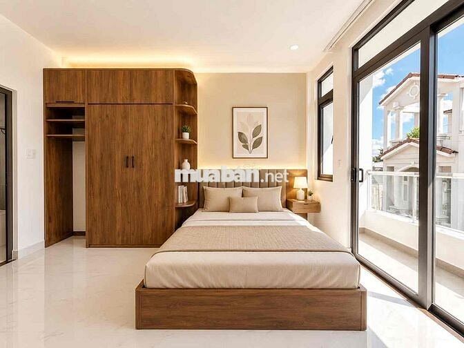 Căn hộ Nơ Trang Long trung tâm Bình Thạnh mới 100% ban công 36m2