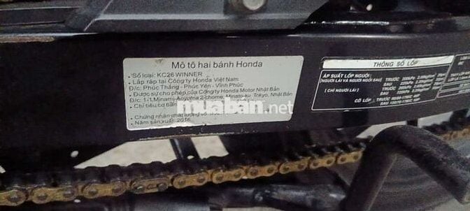 Honda Winner V1 2016 Đỏ Đen Zin