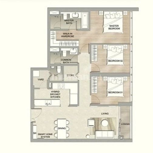 Bán căn hộ The MarQ Q1 - 110m2 - 3PN 2WC chỉ 23,5 tỷ