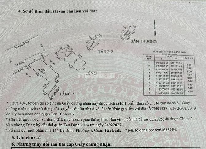 Chính chủ bán nhà mặt tiền đường Lê Bình, Quận Tân Bình